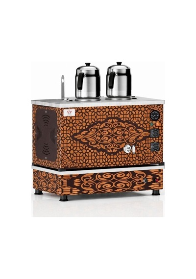 Anka Doğalgazlı Bakır Pro Compact Hibrit Smart 2 Demlikli 20 Litre Çay Makinesi