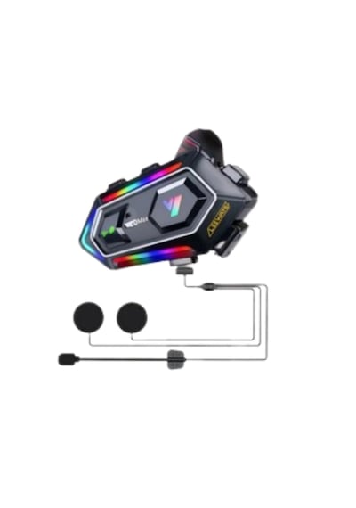 Mey İthalat Bluetooth 5.3 Motosiklet Kask Intercom Gürültü Engelleyici Su Geçirmez Kulaklık