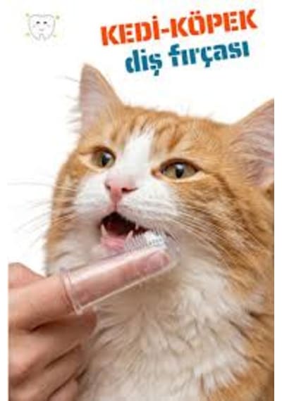 Kedi Ve Köpekler İçin Silikon Başlıklı Parmak Diş Fırçası 5,5 X 2 Cm
