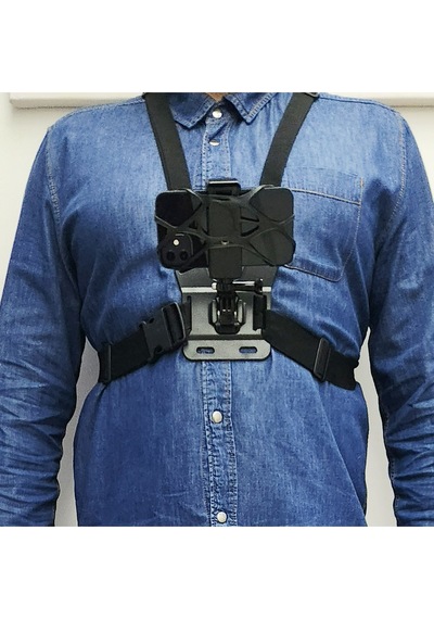 Göğüs Üstü Telefon & Kamera Tutucu Ektra Lastik Korumalı, Balık Av Videoları Ve Doğa Videoları