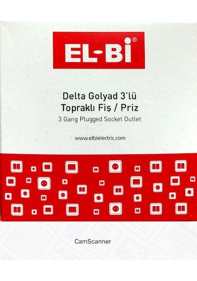 ELBİ DELTA GOLYAD 3'LÜ TOPRAKLI GRUP PRİZ