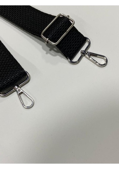Karantuhafiye Postacı Çanta Sapı / Palaska Çanta Sapı / Sert Kolon Çanta Sapı / 4 Cm Siyah Siyah