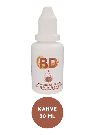 Bd 6'lı Sıvı Gıda Boyası Seti 20 Ml Lacivert, Bordo, Kahve, Mor, Siyah, Fuşya