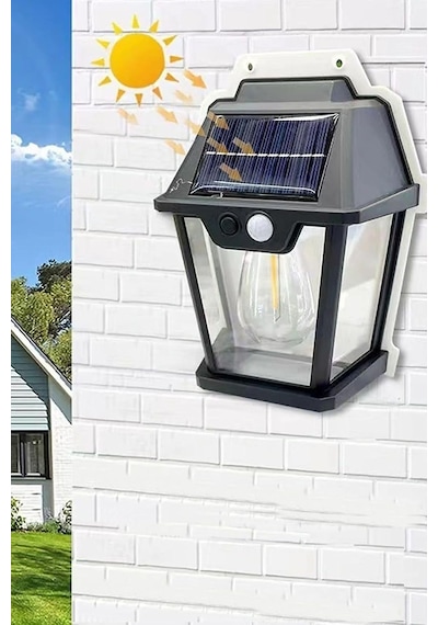 Tusah Su Geçirmez Solar Lamba Giriş, Bahçe, Yol, Avlu Hareket Sensörlü Led Parlak Gece Aydınlatma Tek Ebat Tekli
