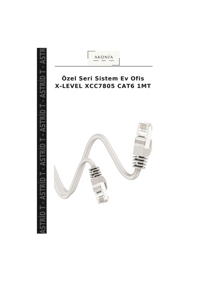 Özel Seri Sistem Ev Ofis X-level Xcc7805 Cat6 1mt
