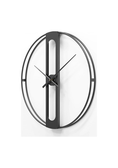 Dekoratif 60 Cm Siyah İskelet Duvar Saati