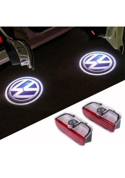 Volkswagen Vw Eos 2006 2007 2008 2009 2010 Uyumlu Kapı Altı Led Logo Projektörü 3 Boyutlu Hayalet Karşılama Işığı Lazer Işık Geçmeli