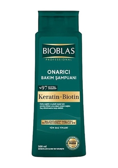500ml Şampuan Keratin Biotin 1 Adet Normal