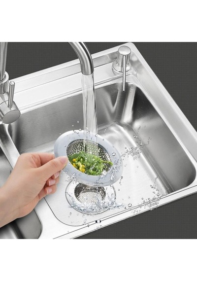 Metal Lavabo Süzgeci Büyük Boy Paslanmaz Metal Diğer