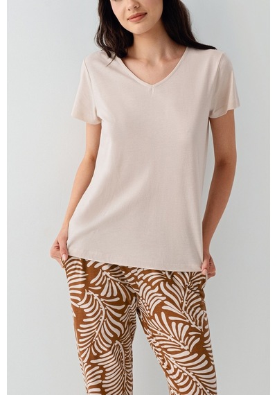 Arnetta Kadın Krem Pijama Takım Ar3605-s-v1 Krem