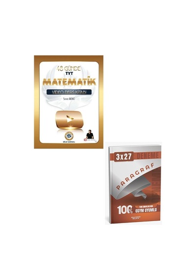 2027 Bilgisarmal 2027 Yks Tyt 48 Günde Matematik Video Ders Kitabı+anla Kazan Paragraf Deneme