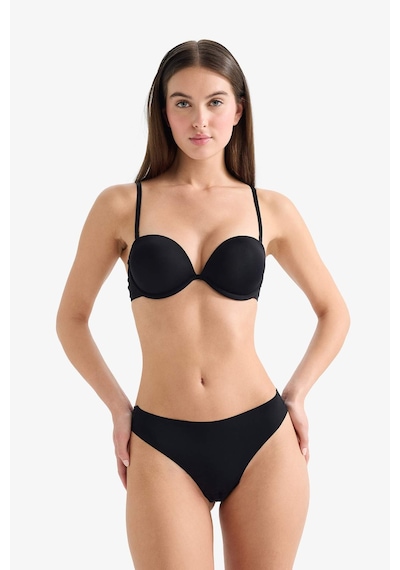 Defacto Micro Kaplı Yarım Dolgulu Balenli Straplez Sütyen T8481az26spbk81 Siyah-bk81