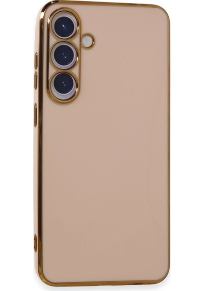 Gld-spt- Newface Samsung Uyumlu Galaxy S24 Kılıf Volet Silikon - Pembe