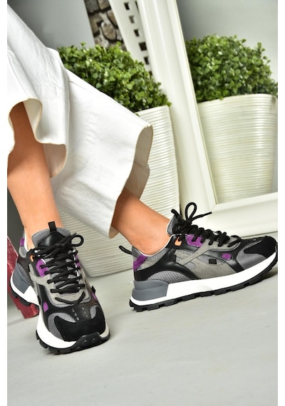 Fox Shoes S312213509 Siyah Spor Ayakkabı Sneakers Siyah