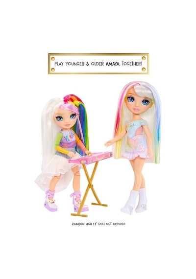 Rainbow High Jr High Rock Grubu Moda Bebek Serisi Skyler, Sunny, Bella Ve Amaya, Müzik Aksesuarlarıyla 62854406