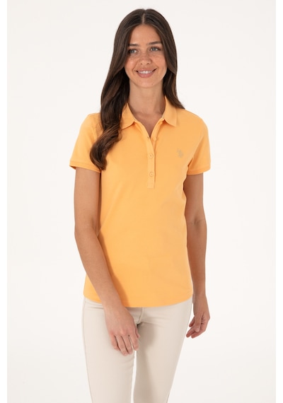 U.S. Polo Assn. Kadın Turuncu Basic Tişört 50300830-VR202