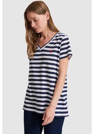 U.s. Polo Assn. Kadın Lacivert Tişört 50323572-vr033
