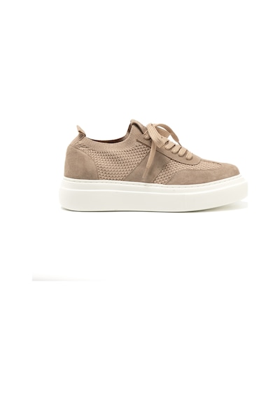 Grey Sneaker Günlük Erkek 23954 Huds Triko Logolu Gri