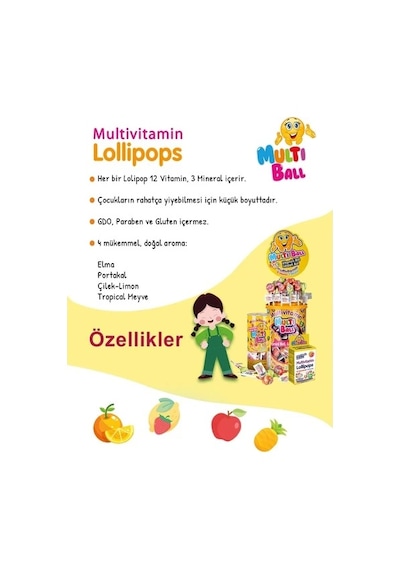 Multiball Multıball 150 Lik 7 Gr X 150 Lolıpop Vitamin