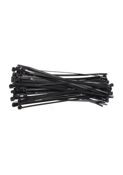 37 Cm Siyah Kablo Bağı Plastik Kelepçe Cırt Kelepçe 3,6x370mm 100 Adet