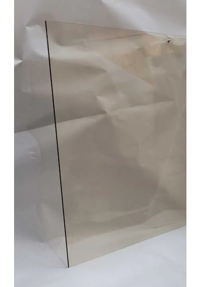 26 X 6 Yüksek Isıya Dayanıklı Şömine Kuzine Soba Camı 4 Mm - Seramik Cam Bal Rengi, Şeffaf
