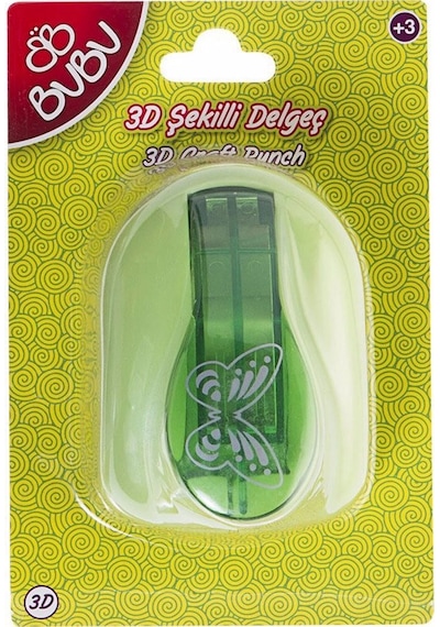 Bu-bu 3d Kelebek Şekilli Delgeç Kod:bubu-de0017 Çok Renkli