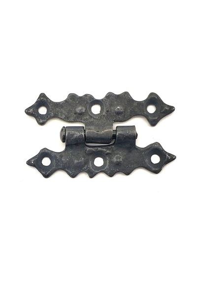 Ers Antika Tarz Dekoratif Pirinç Yıldız Menteşe - 63x36 Mm, Oksit