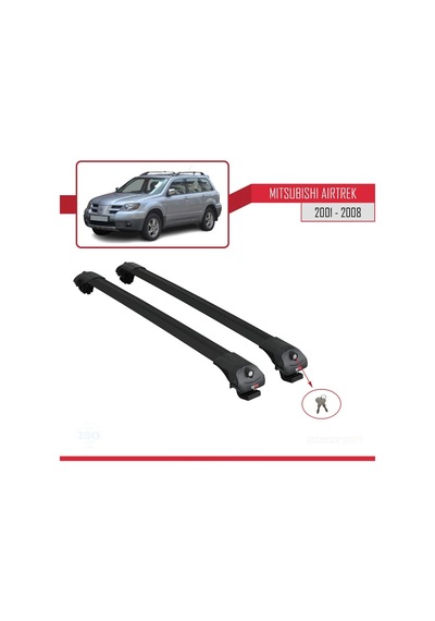 Mitsubishi Airtrek 2001-2008 Arası İle Uyumlu Ace-1 Ara Atkı Tavan Barı Siyah