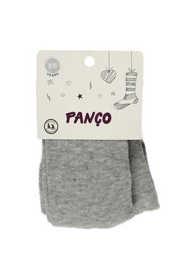 Panço Kız Çocuk Cotton Gri Külotlu Çorap