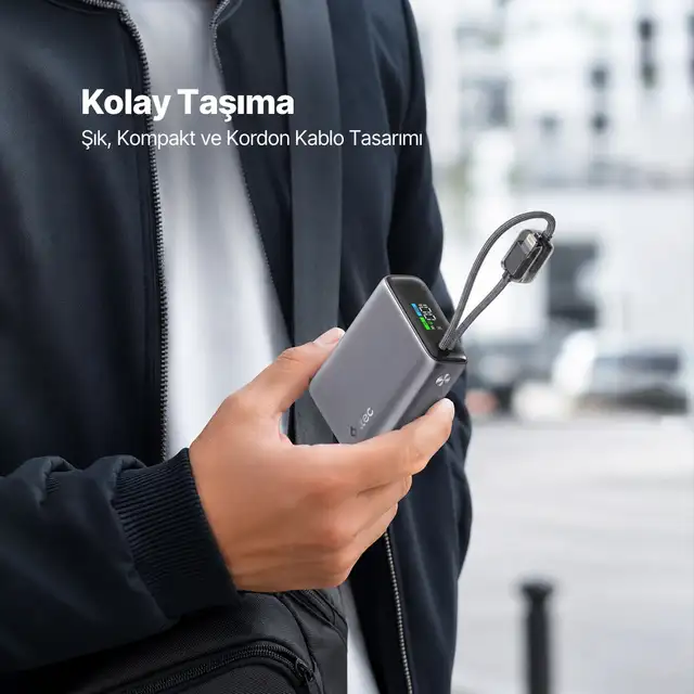 2bb278ug Ttec Recharger Pro Tft 10.000mah Pd 20w Usb-c Ve Lightning Dahili Kablolu Taşınabilir Hızlı Şarj Aleti / Powerbank 2bb278 Gri 2bb278ug Ttec Recharger Pro Tft 10.000mah Pd 20w Usb-c Ve Lightning Dahili Kablolu Taşınabilir Hızlı Şarj Aleti / Powerbank 2bb278 Gri
