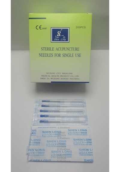 Shenlong Akupunktur İğnesi Kuru İğne 200 Adet 0.30 X 40 Mm