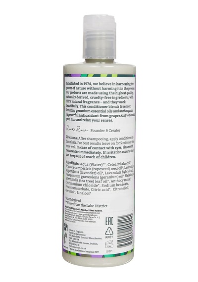 %99 Doğal Rahatlatıcı Saç Bakım Kremi Normal & Kuruya Dönük Saçlar İçin Lavanta & Sardunya, 400 Ml