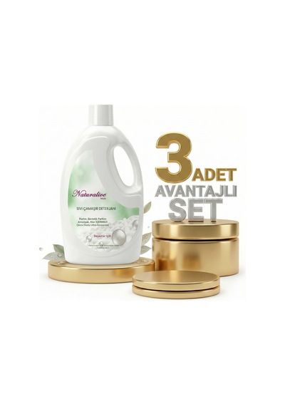 Naturalive Beyazlar Sıvı Çamaşır Deterjanı 3x2,50 Lt 2500 ML