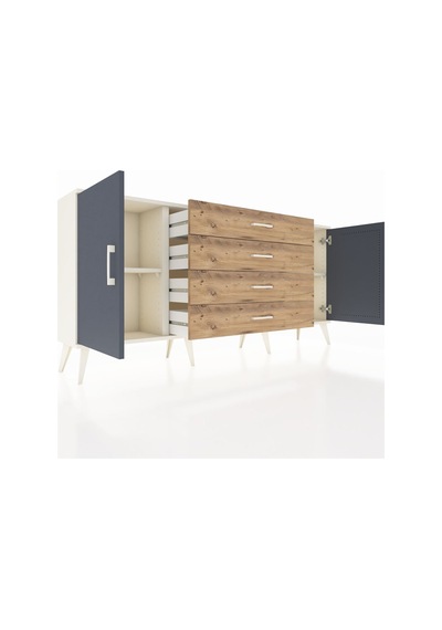 Arges Konsol 2 Raflı 4 Çekmeceli 2 Kapaklı 176x30x83 Aytaşı-antrasit/çam Antrasit/çam Arges Konsol 2 Raflı 4 Çekmeceli 2 Kapaklı 176x30x83 Aytaşı-antrasit/çam Antrasit/çam