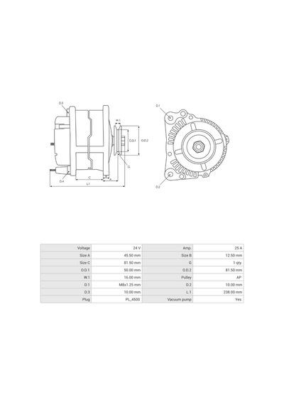 24v Alternatör Dinamo Hıtachı Tipi 35 A 3 Fiş S-l-ıg Isuzu Npr
