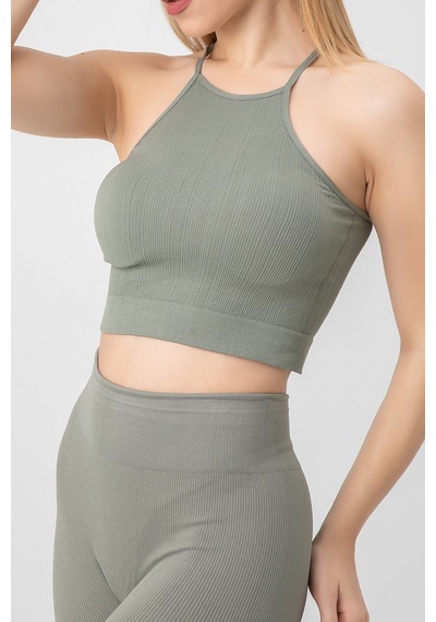 Doremi Seamless Örme Halter Yaka Büstiyer 001