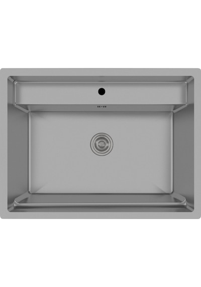 Crauf Poli Mat Gri 6302 Mutfak Eviyesi 510 x 680 x 228 MM