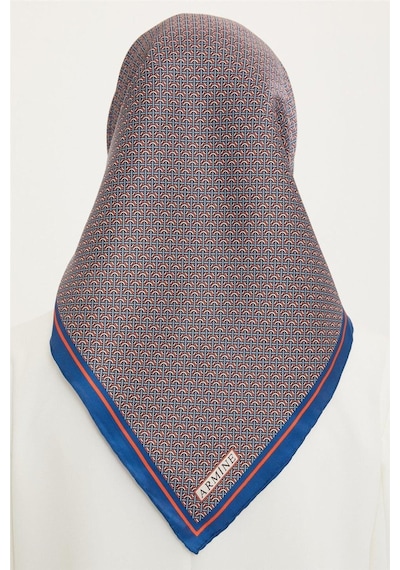 Armine Dj Saf İpek Eşarp 8733d T Nostalji Twill -33 Mavi"