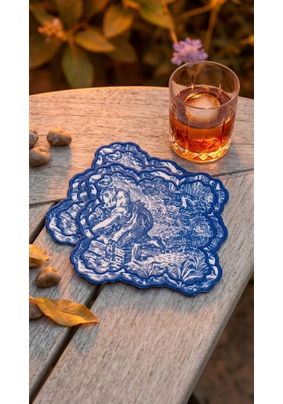 Toile Azure Kokteyl Peçetesi