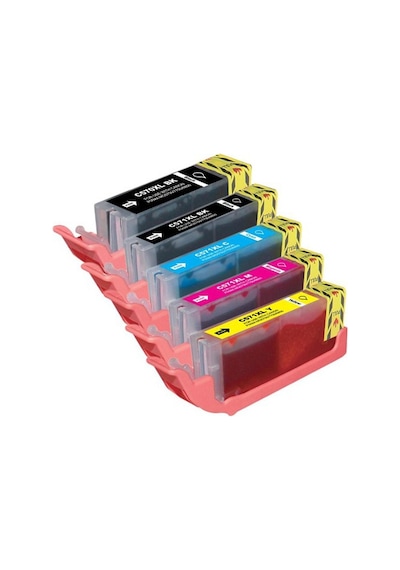 Canon Pixma Ts 6050 İçin Uyumlu Kartuş Seti 5 Renk Pgı 570Xl 571