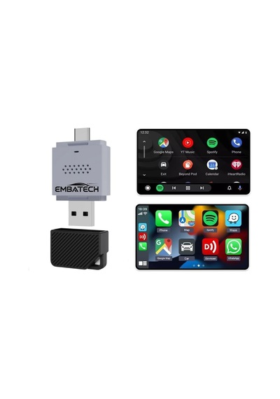 Araç Içi Kablosuz Android Auto Ve Carplay Adaptörü Emt-004