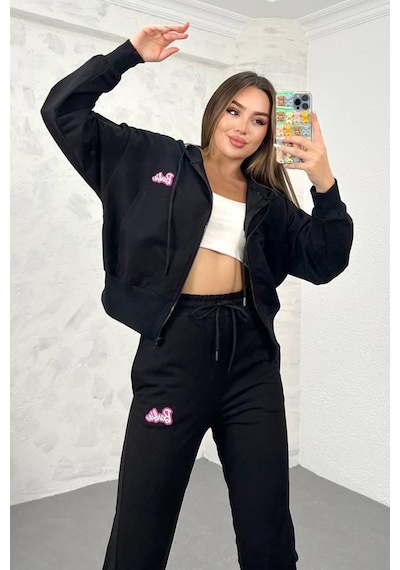 Koza Butik Kadın Barbie Baskılı Eşofman Takımı 3861-24 001