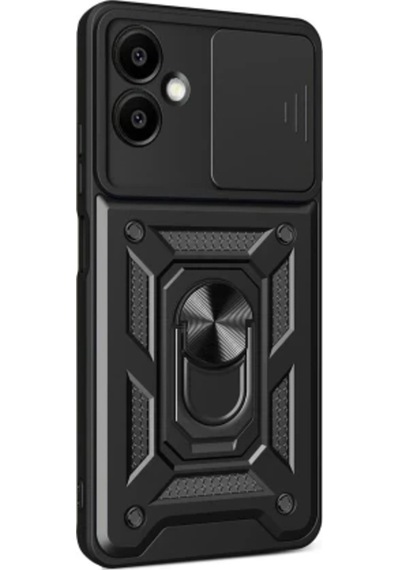 Samsung Galaxy A07 4g İçin Uyumlu Sürgülü Korumalı Yüzüklü Standlı Magnetic Tpu Tank Kapak