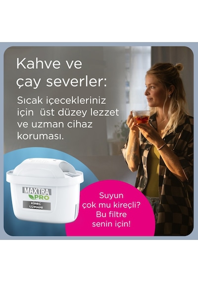 BRITA Maxtra Pro Kireç Uzmanı Yedek Su Arıtma Filtresi 3'lü