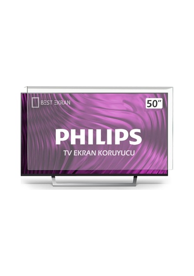 Best Ekran Philips Uyumlu 50PUS7304 TV Ekran Koruyucu - 50" 126 CM Ekran Koruyucu Paneli