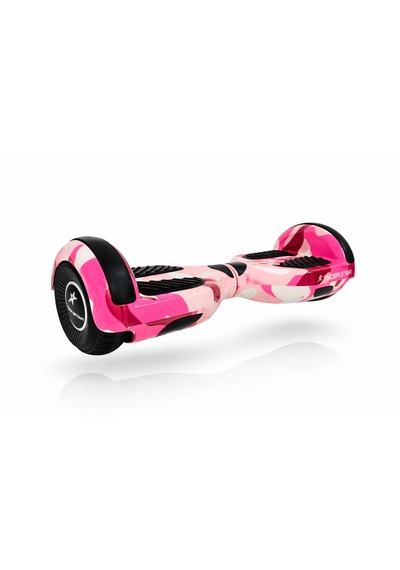 Elektrikli Kaykay Hoverboard Bluetooth Hoparlörlü 6.5 Inch Otomatik Akıllı Denge RS-S5 -Pink Camo