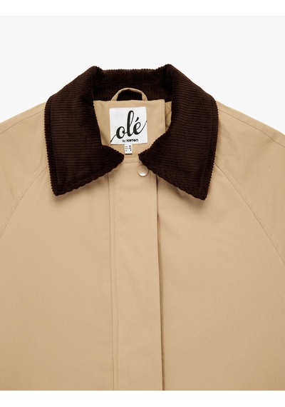 Koton Kadife Yaka Uzun Kollu Cep Detaylı Oversize Anorak Ceket Açık Kahverengi 6wal20061ıw Açık Kahve Koton Kadife Yaka Uzun Kollu Cep Detaylı Oversize Anorak Ceket Açık Kahverengi 6wal20061ıw Açık Kahve
