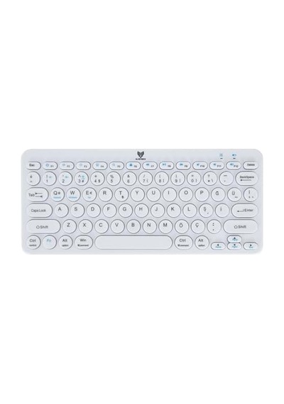 Blueforce Bt-k95 2,4ghz Wireless + Bluetooth Kablosuz Klavye Gümüş Çift Modlu