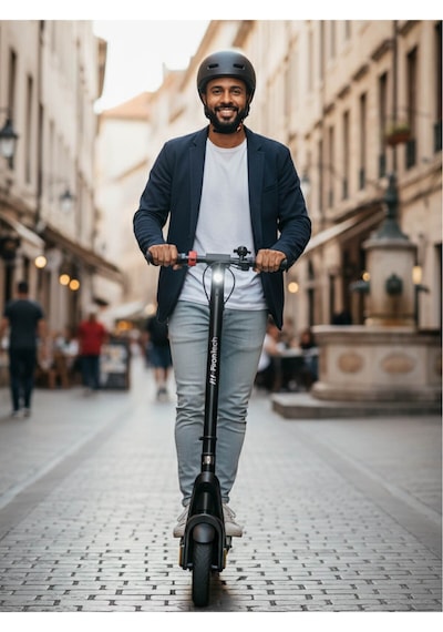 X9 Elektrikli Scooter - Çıkartılabilir Bataryalı 850w Katlanabilir Scooter Siyah