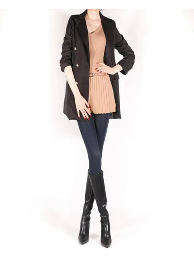 Ece's Design Külotlu Çorap Elegant 120d Pamuk Astarlı W8539 Siyah